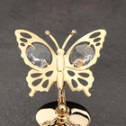 Сувенир "Бабочка", на подставке, с хрусталиками - Фото 4