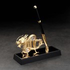 Ручка на подставке "Китайский дракон", с кристаллами - Фото 1