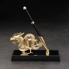 Ручка на подставке "Китайский дракон", с кристаллами - Фото 2
