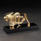 Ручка на подставке "Китайский дракон", с кристаллами - Фото 4