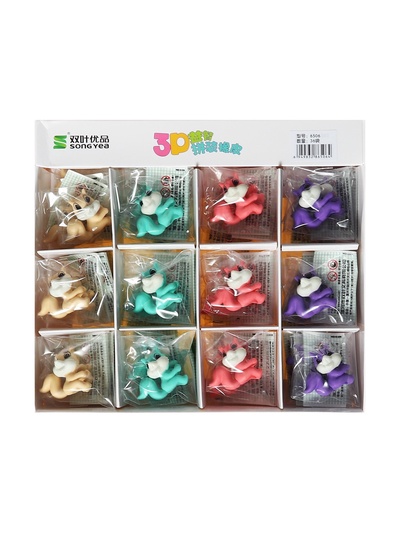 Ластик фигурный "Белочка", МИКС