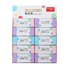 Ластик прямоугольный "Макарон", в бумажном держателе, МИКС (комплект 30 шт) - фото 24265216