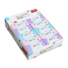 Ластик прямоугольный "Макарон", в бумажном держателе, МИКС (комплект 30 шт) - фото 24265217