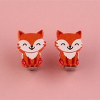 Клипсы «Лисички» 6×9 см - фото 38843930