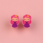 Клипсы «Самой чудесной девочке», серьги детские (комплект 2 шт) - фото 23254372