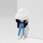 Брошь «Девочка» в джинсах, цветная в серебре - Фото 2