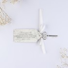 Сувенир ключ-открывалка «Подарок гостям», цвет серебро, 6,5 х 0,3 х 2,7 см - Фото 7