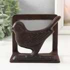 Фигурка - салфетница чугун «Птица», 10.5×6.4×11.5 см - Фото 1