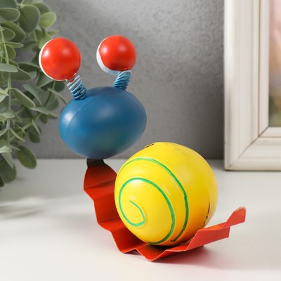 Фигурка металл «Улыбчивая улитка», 15×6.5×12 см, МИКС