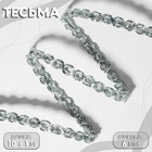 Тесьма декоративная, 6 мм, 10 ± 1 м, цвет серебряный