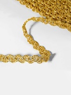 Тесьма декоративная, 10 мм, 10 ± 1 м, цвет золотой - Фото 2