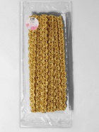 Тесьма декоративная, 10 мм, 10 ± 1 м, цвет золотой - Фото 3