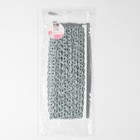 Тесьма декоративная, 10 мм, 10 ± 1 м, цвет серебряный - Фото 3