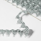 Тесьма декоративная, 15 мм, 10 ± 1 м, цвет серебряный - Фото 2