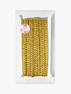 Тесьма декоративная «Косичка», 8 мм, 10 ± 1 м, цвет золотой - Фото 3