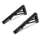 Кронштейн складной для столов и полок ТУНДРА, 2 шт., длина 250 мм, сталь черный - Фото 9