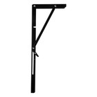 Кронштейн складной для столов и полок ТУНДРА, 2 шт, длина 450 мм, сталь цвет черный - Фото 3