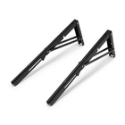 Кронштейн складной для столов и полок ТУНДРА, 2 шт., длина 450 мм, сталь черный - Фото 3