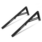 Кронштейн складной для столов и полок ТУНДРА, 2 шт., длина 500 мм, сталь черный - Фото 9