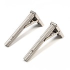 Кронштейн складной для столов и полок ТУНДРА, F001, 2 шт., длина 200 мм, нержавеющая сталь - Фото 9