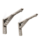 Кронштейн складной для столов и полок ТУНДРА, F001, 2 шт., длина 250 мм, нерж. сталь - Фото 7
