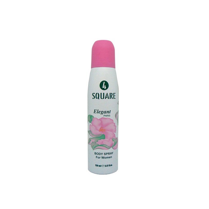 Дезодорант-спрей женский парфюмированный, 4 Square Elegant, 150 мл - Фото 1