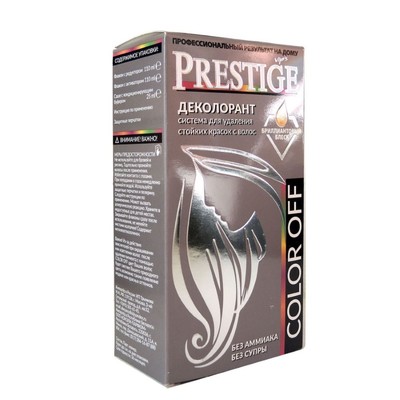 Деколорант Prestige Color Off, система для удаления стойких красок с волос