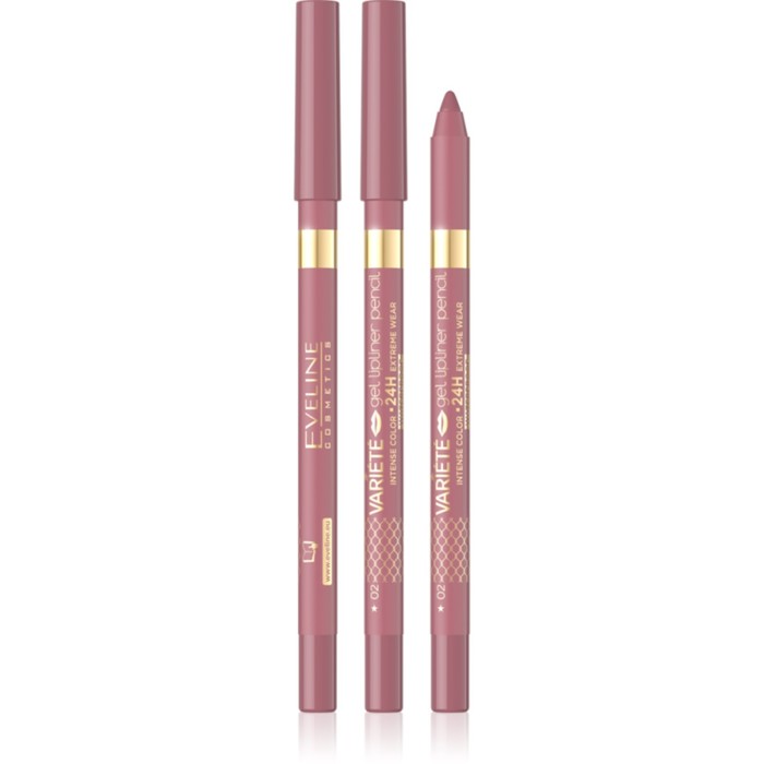 Карандаш для губ Eveline Variété Gel, гелевый, водостойкий, матовый ...