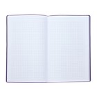 Еженедельник недатированный А5, 64 листа, на сшивке, интегральная обложка из искусственной кожи, сиреневый - Фото 4