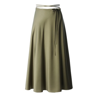 Юбка миди женская на запах MIST Classic Collection, размер 46-48 (L-XL), хаки