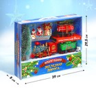 Железная дорога «Новый год», световые и звуковые эффекты, работает от батареек, 3+ - Фото 5