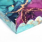 Коробка для печенья, «Изумрудные текстуры» 18×18×3 см - Фото 2