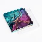 Коробка для печенья, «Изумрудные текстуры» 18×18×3 см - Фото 5