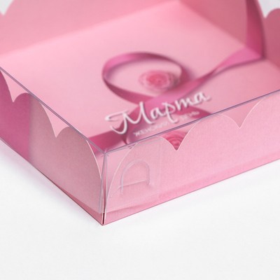 Коробка для печенья «8 марта» 12×12×3