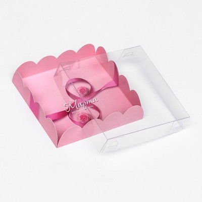 Коробка для печенья «8 марта» 12×12×3