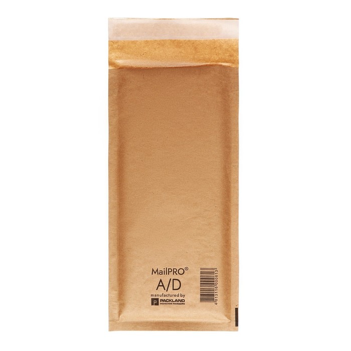 Крафт-конверт с воздушно-пузырьковой плёнкой MailPRO A/D, 11 х 26 см, kraft - Фото 1