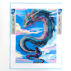 Алмазная вышивка с частичным заполнением на холсте «Девочка и дракон», 30×40 см - Фото 4