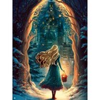 Алмазная мозаика на новый год с частичным заполнением на холсте «Сказка», 30×40 см, набор для творчества - Фото 3