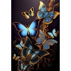 Алмазная мозаика с полным заполнением на холсте «Бабочки», 30 х 40 см - Фото 2