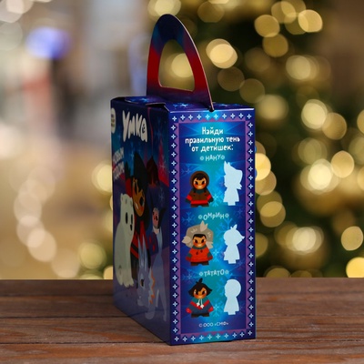 Коробка новогодняя подарочная складная «Умка», для сладких подарков, 17×6.7×17.3 см