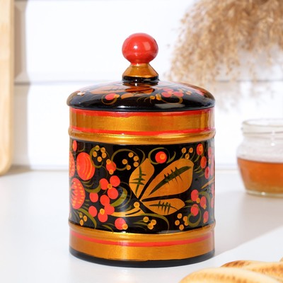 Кадочка, средняя, 9×14 см, хохлома, микс