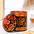 Банка для хранения сыпучих продуктов, кадочка, средняя, 9×14 см, дерево, хохлома, МИКС - Фото 6