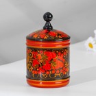 Банка для хранения сыпучих продуктов, кадочка, средняя, 9×14 см, дерево, хохлома, МИКС - Фото 8