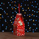 Коробка подарочная складная "Новогодица красный" 9,5 x 9,5 x 25 см - Фото 3