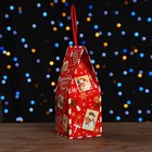 Коробка подарочная складная "Новогодица красный" 9,5 x 9,5 x 25 см - Фото 4