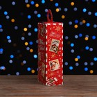 Коробка подарочная складная "Новогодица красный" 10 х 6 х 21 см - Фото 3