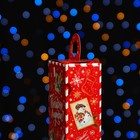 Коробка подарочная складная "Новогодица красный" 10 х 6 х 21 см - Фото 5