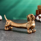 Фигура "Собака Такса" бронза, 9х20х6см - Фото 2