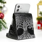 Подставка для телефона "Дракон" серебро, 11х10х10см - фото 51475671