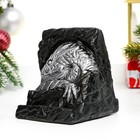 Подставка для телефона "Дракон" серебро, 11х10х10см - фото 51475672